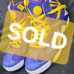 Reebok Shaq Attaq  LSU Tigers M40343 Purple Yellow White Mens SOLD SOLD SOLD